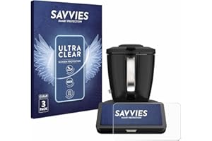 savvies Protection Ecran pour Vorwerk Thermomix TM7 3 Pièces - Film Protection Ultra Clair