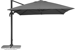 Schneider Sonnenschirm RHODOS GRANDE ca. 400 x 300 cm anthrazit, Anthracite