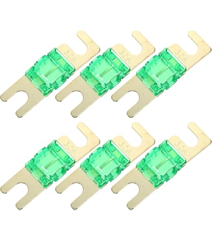 SeKi 4 Pezzi Mini ANL Fusibile 200A; Per Auto, Camion, Moto