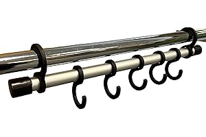 VANILLA LEISURE.CO.UK Vanilla Leisure Awning Rail Hooks - 7 Hooks for Coats, Bags & More - Awning Accessories to Increase Storage & Space Saving - Great for Camping, Caravanning, Campervan or Outdoor Events