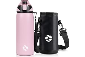 Fjbottle Borraccia Termica acciaio inox 1L, 800ml, 600ml, 400ml Bottiglia Termica per bambini Senza Perdite - Senza BPA Borracce palestra per Scuola, Sport, Yoga, Palestra