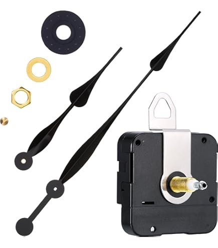 New Replacement 6168s Sangtai Non Ticking Quartz Clock Movement Mechanism Motor Long 15mm Golg Thread - Foto 4