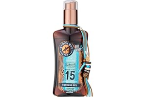 Byron Bay Australia Fast Bronzing Tanning Oil with SPF 15 Spray - UVA & UVB Instant Protection with Vitamin E & Aloe Vera, Coconut Scent – 200ml
