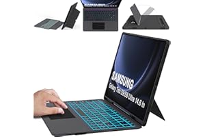 ROOFEI Galaxy Tab S9 Ultra/S8 Ultra 14.6 inch Case with Detachable Keyboard : 7 Color Backlit, Smart Touchpad, UK Layout Keyboard Case for 14.6" Samsung Galaxy Tab S9 Ultra 2023/S8 Ultra 2022