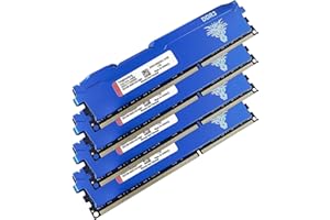 YONGXINSHENG DDR3 32GB Kit (8GBx4) 1866MHz Memoria Ram Escritorio Udimm PC3-14900 Sin ECC Sin Búfer 1.5V CL13 2Rx8 Dual Rank 240 Pin Módulo de Actualización de Memory para PC de Sobremesa (Azul)