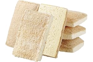 HDGSAFD 6 Spazzole in Spugna per Pulizia Luffa, Spazzole per La Pulizia della Cucina, Spazzole per Piatti, Strumenti per La Pulizia, Spazzole per La Pulizia Durevoli