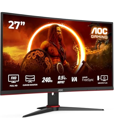 AOC Gaming 27G2ZNE - 27-inch Full HD Display, 240 Hz, MPRT 0.5 ms