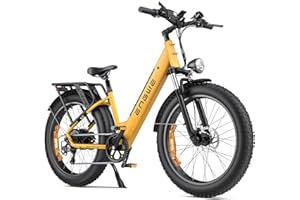 ENGWE E26 Bicicleta Eléctrica para Adultos, 26"x4.0" Fat Tire, Bicicleta de Montaña Eléctrica de 250W, Batería de 48V 16Ah, Alcance de hasta 140KM, 7 velocidades, Suspensión Dual MTB