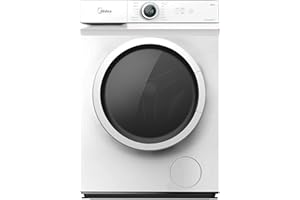 Midea 6KG Front Load Washing Machine with Lunar Dial, 1000 RPM, 15 Programs, Fully Automatic Washer, Digital LED Display, Child Lock, Mute Function, 90° Hygiene, MF100W60WGCC