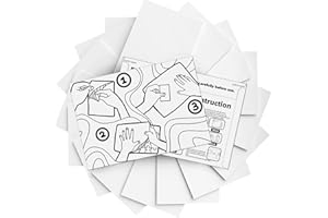 Hiwhy 16 Fogli Adesivi per Puzzle - Colla per Ricostruzioni Fino a 2 x 1000 Pezzi - Set Salvapuzzle e Adesivi per l’Esposizione 16 Sheets