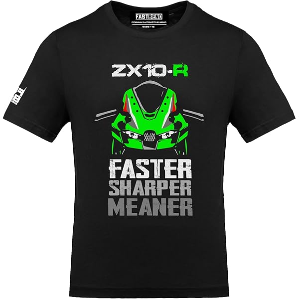 Tシャツ Buy Fastb Kawa ZX Half Sleeve Tshirt (Small) Black at Amazon.in