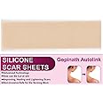 Gopinath Autolink Waterproof Silicone Reusable Scar Removal Sheets for Softening and Flattening Scars Soft Long Strips & Sheets Professional Strips Patches (1pcs Scar repair Sheets)