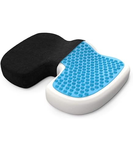 Cuscino Ortopedico Extra Large In Gel | 48x38x5 Cm, Struttura A Nido D'ape Per Auto, Ufficio E Sedia