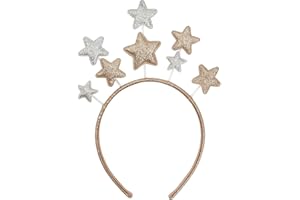 Lurrose Star Headband Christmas Hairband Cute Star Hair Hoop Xmas Hair Accessories Happy New Year Headband for Party Festival Holiday Birthday