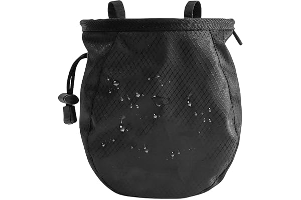 Protoence Sac à Magnésie pour Escalade | Étanche Imperméable Portable Réglable,Pochette À Craie d'escalade De Bloc Extérieur - pour Grimpeur Athlète Instructeur Extérieur Salle de Sport Entraînement