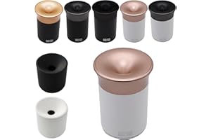 GC Stickbecher Stick-Tray Aschenbecher kompatibel mit IQOS 3 Duo one Heets, Iluma prime Terea + Glo neo-Sticks Zubehör f. Auto Büro o. Zuhause, off white/rose gold