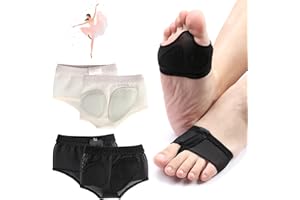 DORART HOME Almohadillas para Pies, 2 Pares de Plantillas Metatarsalgia Reutilizables, Almohadillas Pies Protección para Juanetes, Almohadilla Metatarsal Protectores de Dedos para Ballet, Danza Latina
