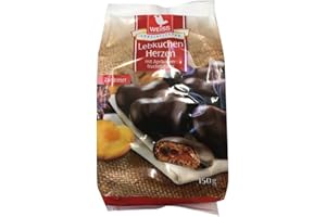 SPEZIALITÄTEN-HAUS G. SCHULTEIS GMBH Weiss gefüllte Lebkuchen-Herzen, Zartbitter-Schokolade 6 x 150 g