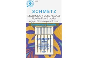 SCHMETZ Euro-Notions Gold Embroidery-Aghi per Macchina da Cucire, Misura 14/90/Pkg 5, Altri, Multicolore