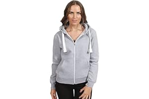 H&F Girls Women Ladies Plain Full Sleeve 2 Pocket Zip Up Plus Size Fleece Hoodie Jacket Cardigan Winter Top Plus Size XL XXL XXXL 8-22 ** 21 Colors **