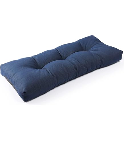 thumbnail image 2 of Thick Garden Bench Cushion Pad - 125x48cm Coffee 2-3 Seater Seat Pad For Patio, Indoor & Outdoor Benches 2 of 12