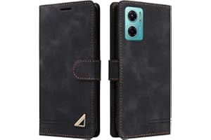 OKZone Coque pour Xiaomi Redmi 10 5G/Note 11E, Étui de Protection de Portefeuille Antichoc de Fente pour Carte, Support de Carte à Rabat en Cuir en PU Étui pour Xiaomi Redmi 10 5G/Note 11E (Noir)