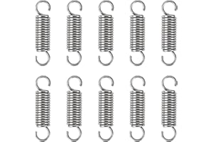 GUNGY Molle a Trazione 30mm Molla di Trazione Doppio Gancio in Acciaio Inossidabile Diametro Filo 1,2 mm Diametro Esterno 8mm Tiro 4,20kg 10 Pezzi