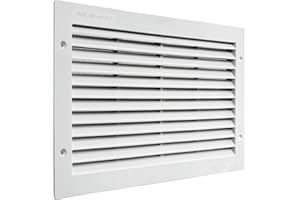 LA VENTILAZIONE Wentylacja par3823b kratka wentylacyjna tworzywo sztuczne prostokątna 380 x 230 mm lampa do zabudowy, biała