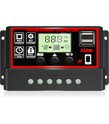 Solar laderegler MPPT 30A 12V/24V für LiFePO4 Lithium GEL