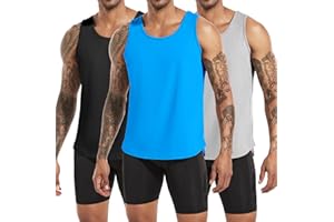 Boyzn 1, 3 or 5er Pack Herren Tank Tops Baumwolle Ärmelloses T-Shirts Atmungsaktive Muskelshirts Achselshirts Gym Funktionsshirt Workout Tank Top Sport Unterhemd Bodybuilding Sleeveless Tee Shirts