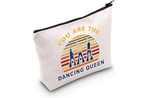 LEVLO Mamma - Bolsa de maquillaje de comedia musical con cremallera para fanáticos de mamma