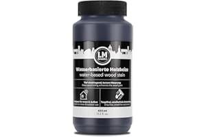 LM-Kreativ Holzbeize 450 ml - Kolonialstil Dunkelbraun – Wasserbasierte Lasur für Holz innen, intensive Tönung für Möbel und Bastelholz, dekorative Holzlasur innen, Wood Stain