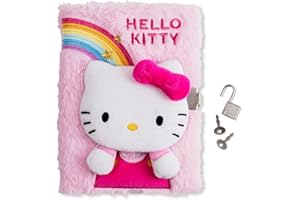 Kids Licensing Hello Kitty - Diario segreto 3D con lucchetto, formato A5, a righe, per la scuola