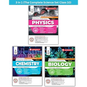 Lakhmir Singh Science Class 10 (PCB Combo) – 3 Book Set (Physics, Chemistry, Biology) | All in One Science Class 10 | NCERT B