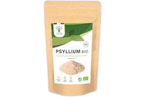 BIOPTIMAL NUTRITION NATURELLE Psyllium Blond Bio - Bioptimal - Teguments de Psyllium en Poudre Fine - Husk Powder - Farine - Digestion Transit Coupe Faim - Origine Inde - Conditionné en France - Certifié Ecocert - 150g