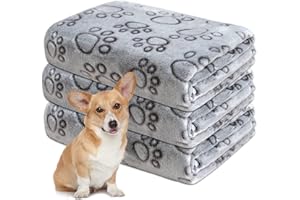 Gorgelly 1 Pack 3 Hundedecke, Weiche Haustierdecke Waschbar, Kuscheldecke Flauschig für Kleine Mittlere Hunde Katzen, Sofaschoner für Hunde, Hundedecke für Unterwegs, 80x60 cm