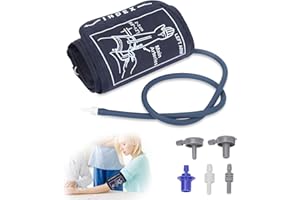 WISEJOY Manguito Monitor de Presión Arterial Extra Grande 22-52 cm, Compatible con la Mayoría de los Monitores de Presión Arterial, Brazalete Tensiometro Extra Grande para Brazo Grande