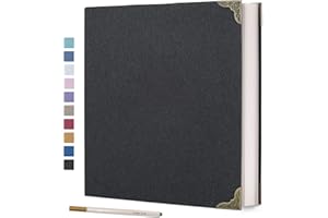 Vienrose Album Fotografico Autoadesivo 40 Pagine Copertina Rigida con Set di Album Foto Fai Da Te 3 Anelli Album di Carta per Coppie Amico Bambino Anniversario Regalo di Nozze