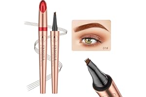 ‎ANIFER Anifer Flüssiges Microblading Hellbraun Augenbrauenstift. - Wasserdicht, Lang anhaltend, Natürlich, 4-Punkt-Gabelspitzen-Augenbrauenstift.(hellbraun/Light Brown #01)