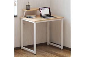 SogesHome Scrivania per computer piccolo tavolo da ufficio 80 cm scrivania con espositore per casa e ufficio