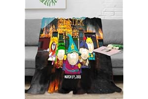 VHOMES Warme South Park-Fleecedecke für Jungen Kinder-Fleecedecke Überwurfdecken für Bett Sofa Couch Flauschige Flanell-Fleecedecke Geschenk für Jungen Geburtstag 127x152cm