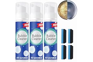 QOSNEOUN Bubble Cleaner, Bubble Cleaner Foam Spray, All Purpose Rinse Cleaning Foam, Bubble Cleaner Spray, All Purpose Bubble Cleaner Foam Spray, The Bubble Cleaner (100ML*3)