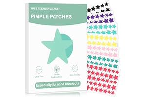 LULLU Parches Granos, Pimple Patches 280 Piezas 7 colores Acne Patch Hidrocoloides Pegatinas Granos Cara Stickers, Estrellas Para Granos Estrellitas Star, Delicia de árbol de té (1 unidad (Paquete de 280))