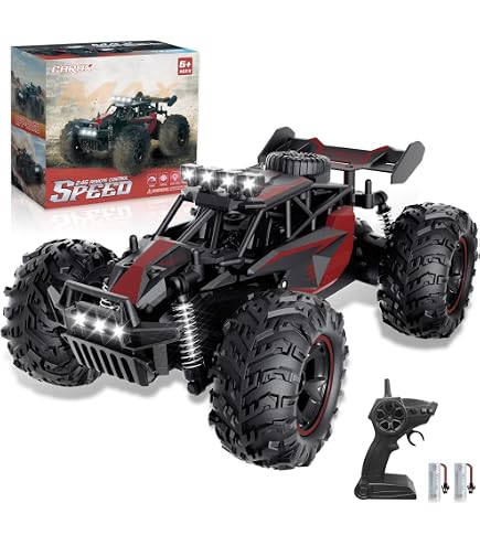 TURBO CHALLENGE Buggy Off Road Rouge 1/18 - Voiture Télécommandée Métal Prête à Rouler Pour Enfants Dès 5 Ans