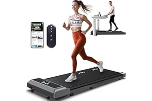 MettleMatic Cinta de Correr para Casa, Cinta de Andar Amortiguado y Silencioso, Compatible con la App, el Control Remoto y la Pantalla LED, Walking Pad Compacta para Casa y Oficina