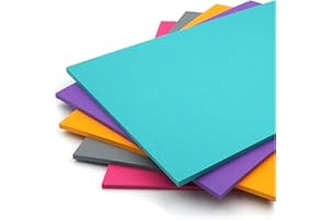 Rothmill A4 Card Stock, 175gsm (230 microns), Multicoloured Card Pack with 5 Retro Colours, Ideal for Arts and Craft, Office and Stationery Use - 100 Sheets