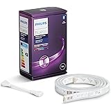 Philips Hue White and Color Ambiance Lightstrip, Striscia LED Smart da 1m, Bluetooth (estensione per Kit base da 2m)