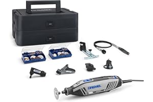 Dremel 4250 Utensile Rotante da 175W, Multiutensile a Velocità Variabile 5.000-35.000 giri/min con 128 accessori, 6 complements, 1 valigetta Dremel per Tagliare, Levigare, Smerigliare, Forare