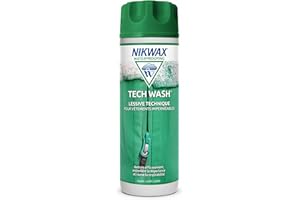 Lessive technique NIKWAX TECH WASH 300ml - Nettoyant conçu pour revitaliser la déperlance et la respirabilité des équipements imperméables, des vêtements et sacs de couchage synthétiques de plein air