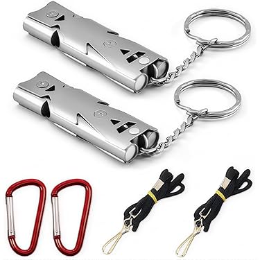 Geluid fluitjes, Fluitje,Sport Fluitjes,Veiligheidsvesten Survival Fluitje Sleutelhanger Noodfluitje Camping Signaal Fluitjes Luid for Veiligheid Badmeester Exploratie for Vrouwen Mannen Draagbare Red